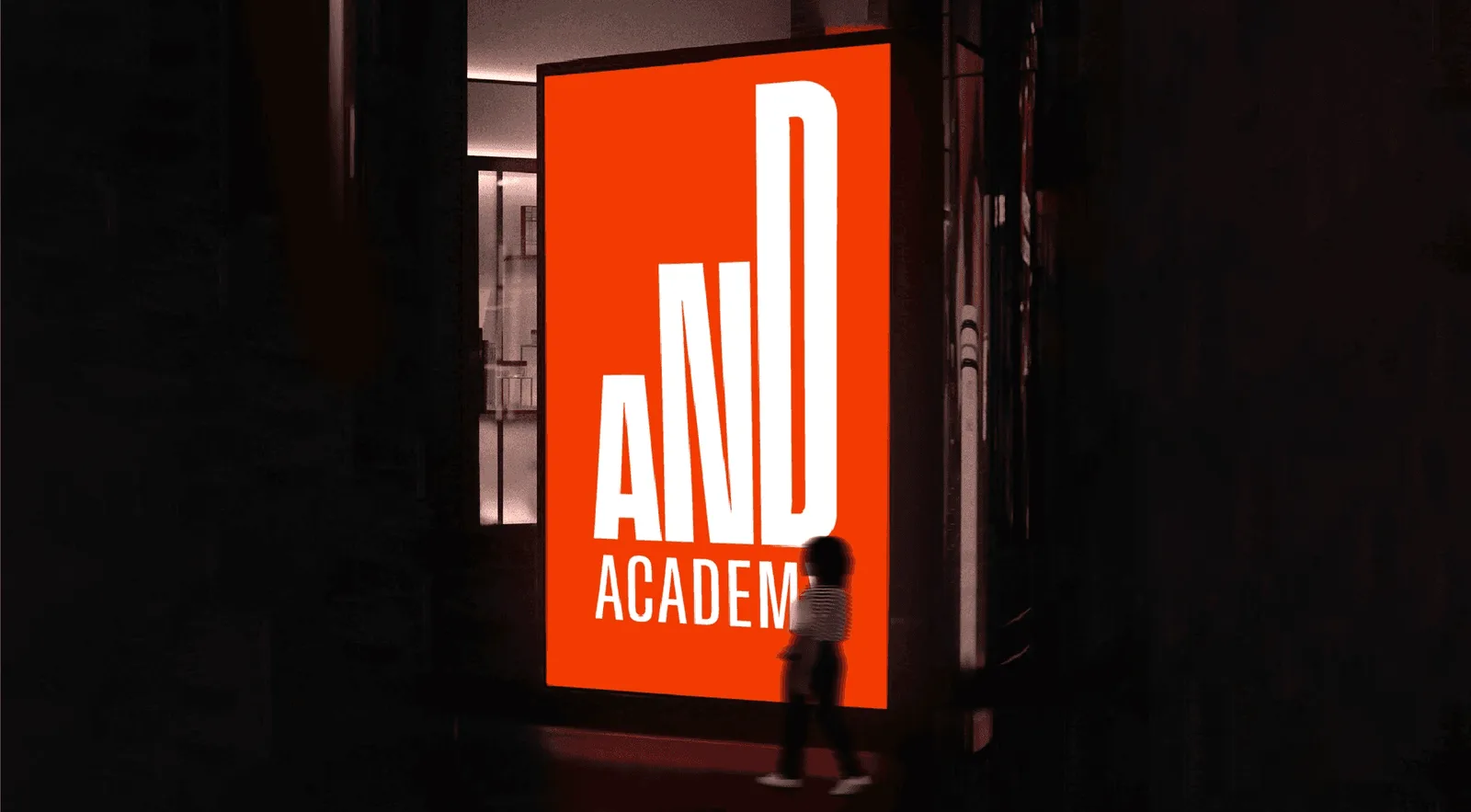 AND Academy brand identity design by Lopez