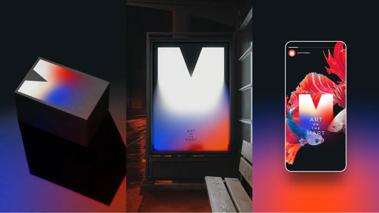 Art on The Mart brand identity design by Firebelly (3)