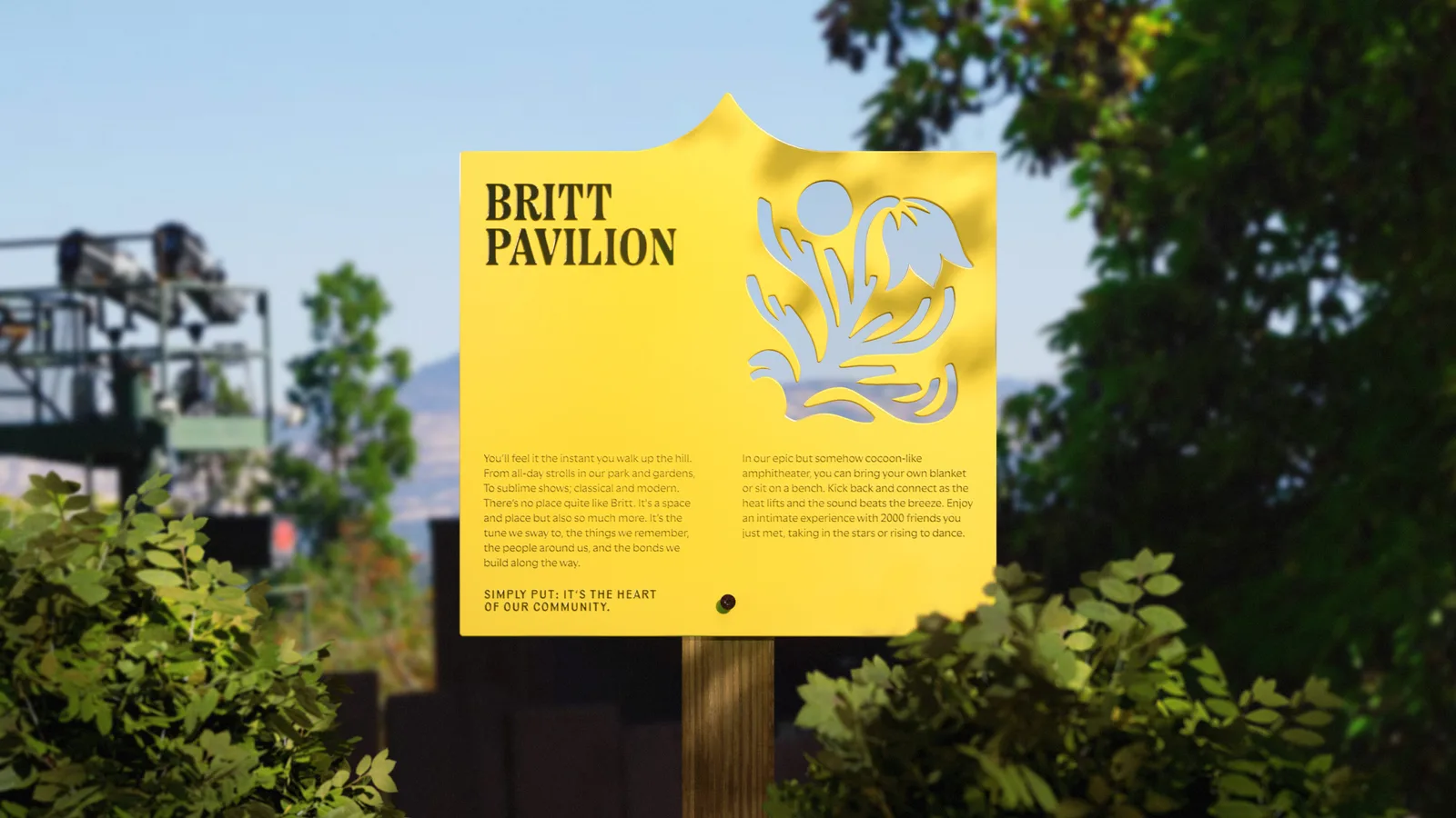 Britt Music & Arts Festival brand identity design by Fiasco