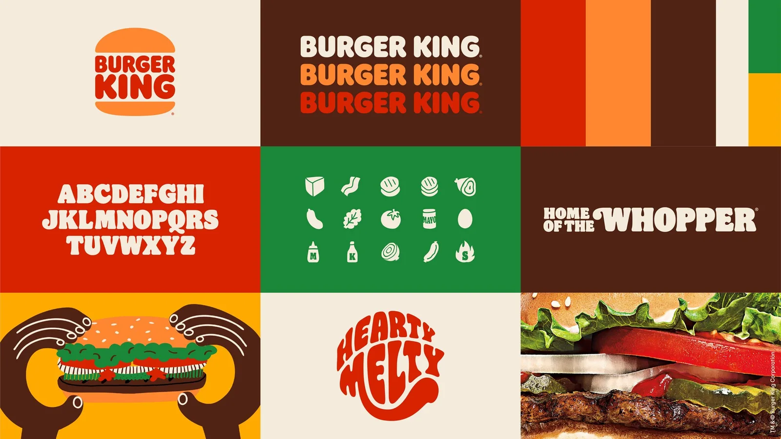 Burger King brand identity design by Jones Knowles Ritchie