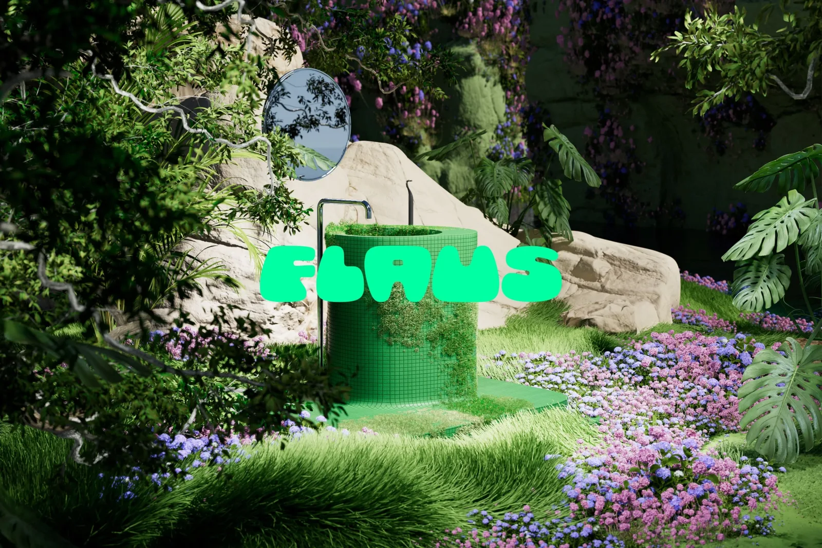 Flaus brand identity design by Universal Favourite