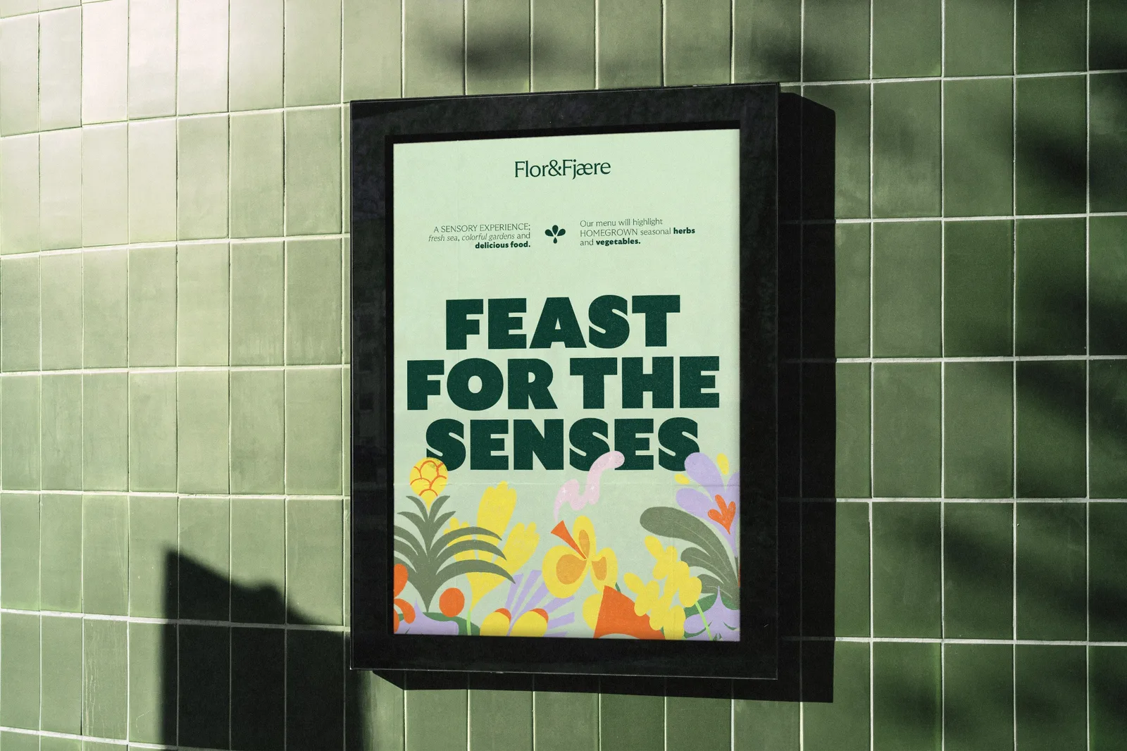 Flor & Fjære brand identity design by Oker