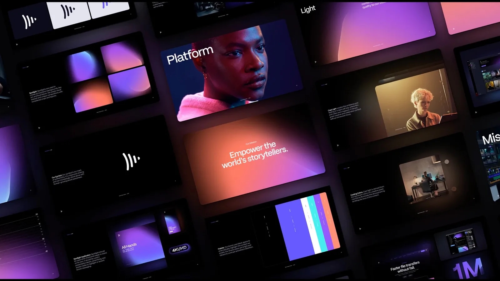 Frame.io brand identity design by in house