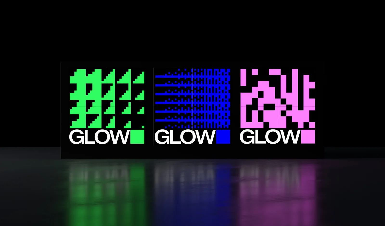 Glow brand identity design by GEORGE&HARRISON