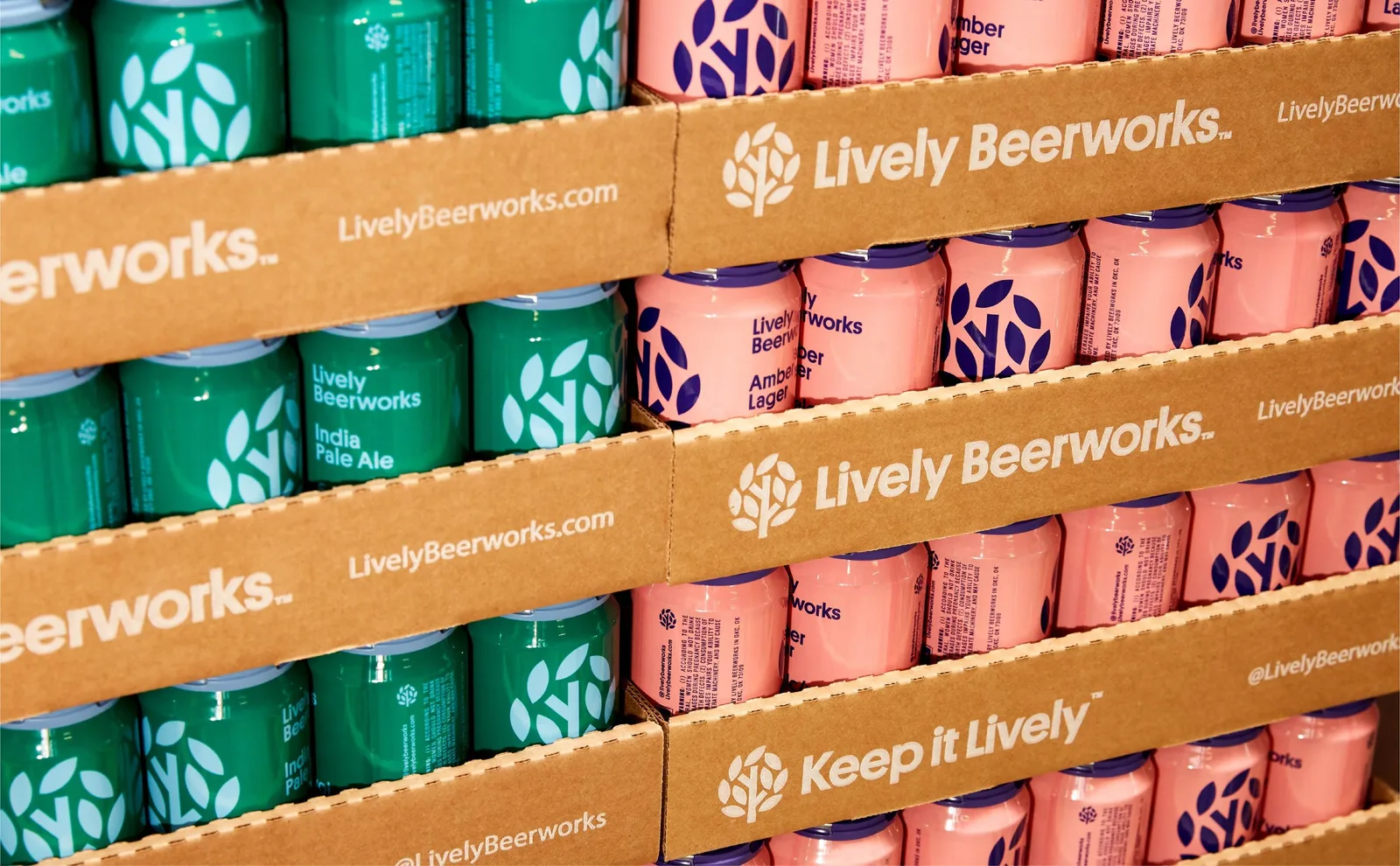Lively Beerworks brand identity design by Switch