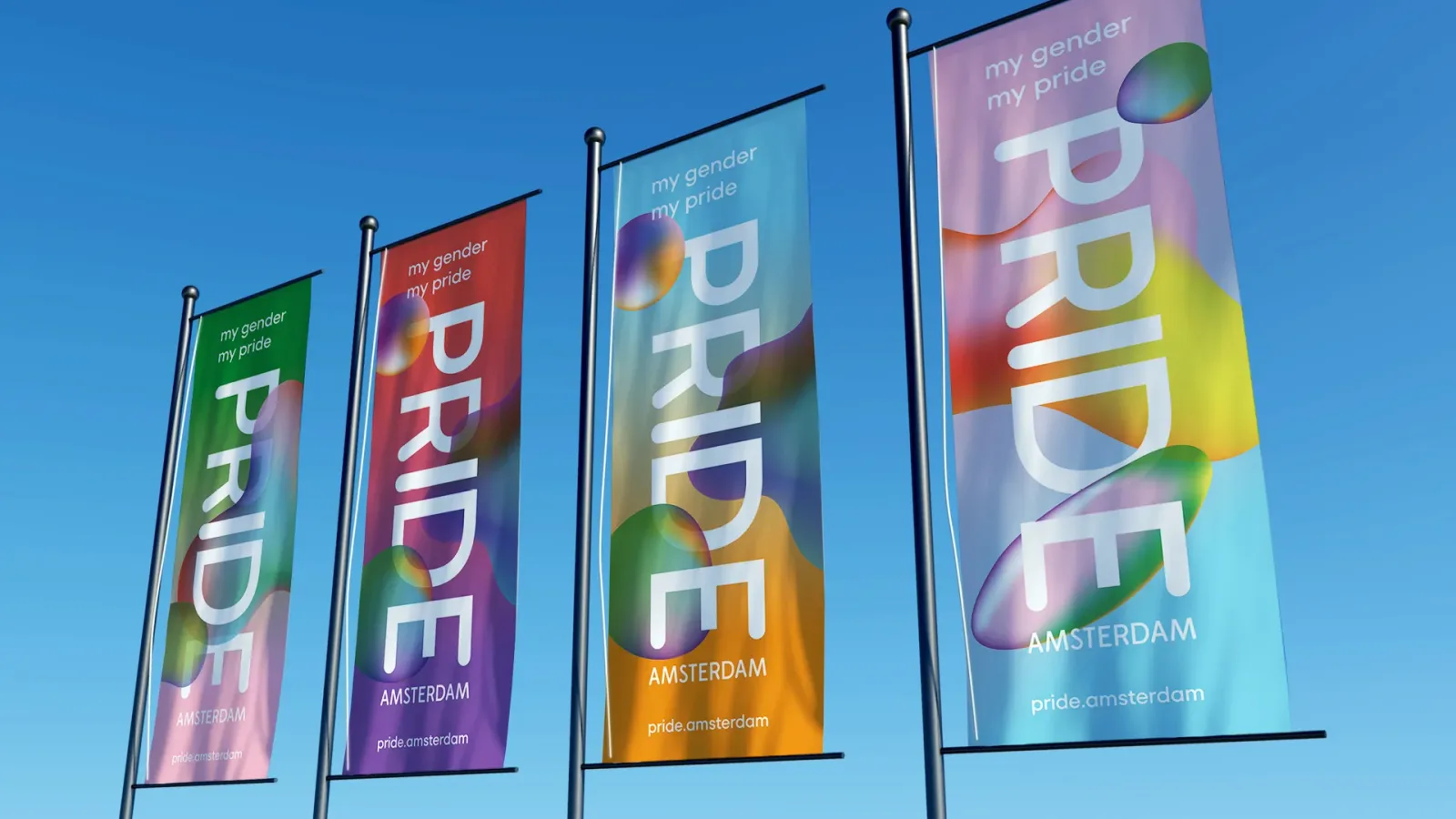 Pride Amsterdam 2022 brand identity design by D8