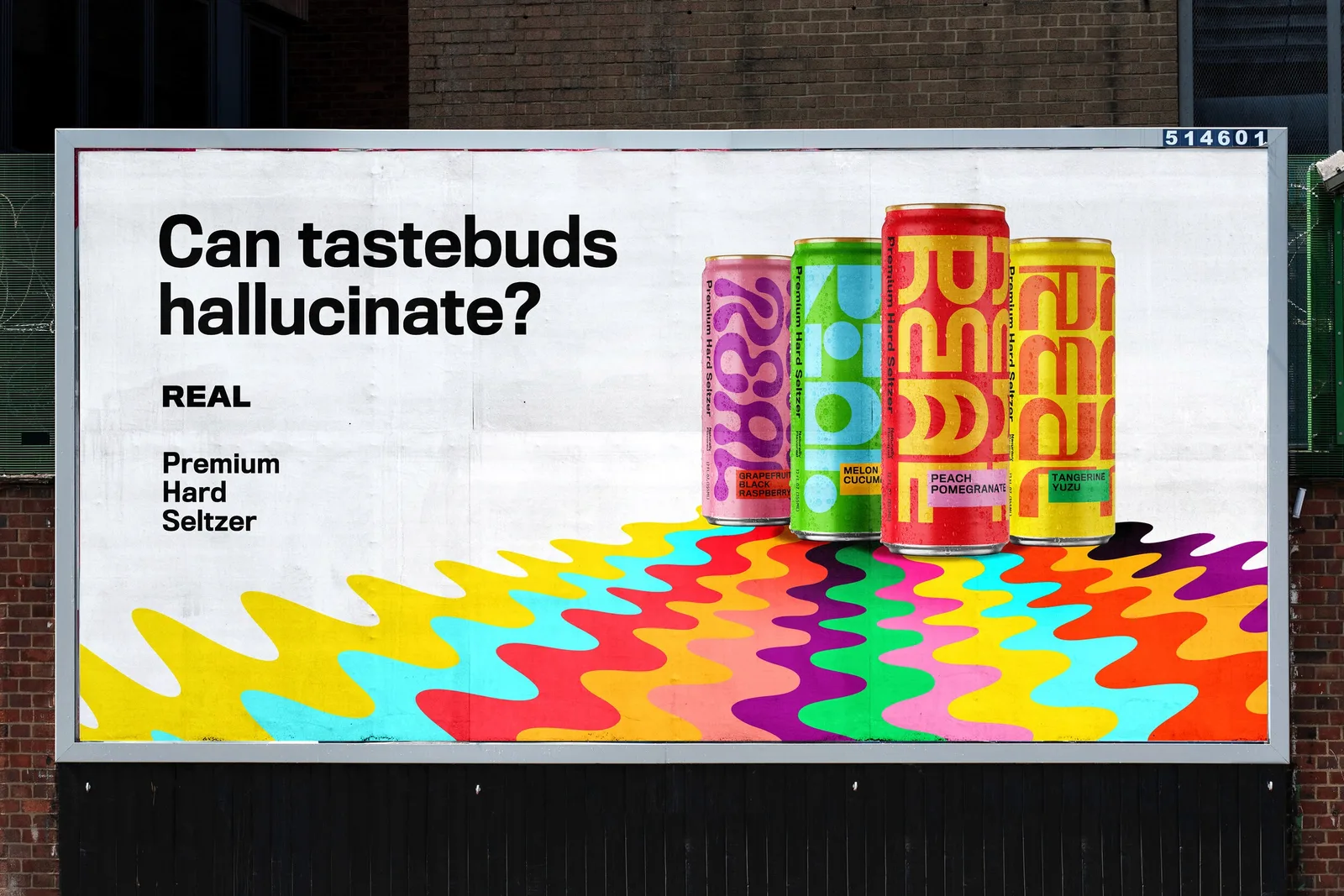 REAL Premium Seltzer brand identity design by Gold Lunchbox