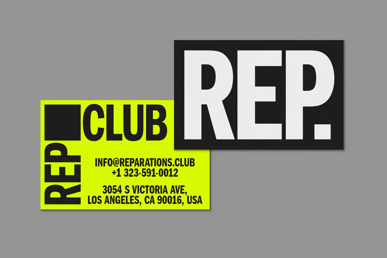 Reparations Club brand identity design by Sometimes Always and Estúdio Daó