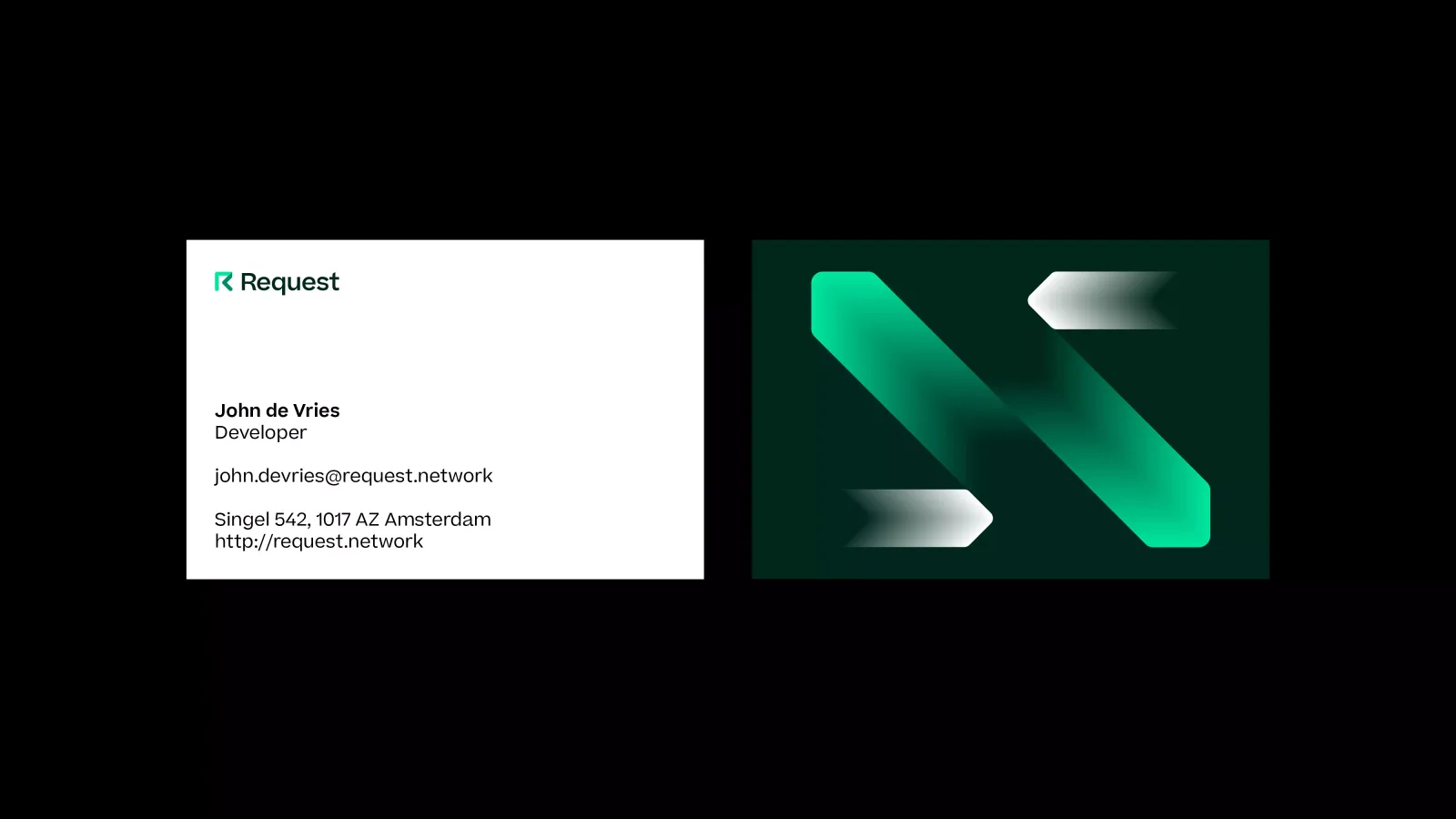 Request brand identity design by Studio Dumbar