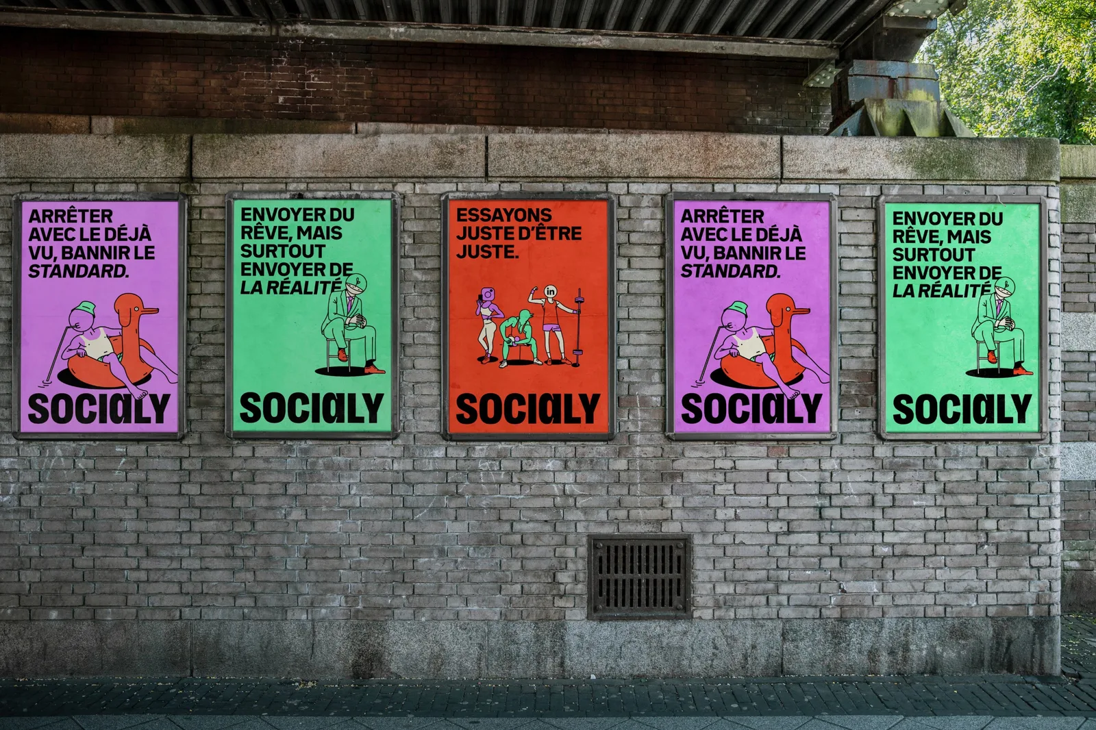 Socialy brand identity design by Studio Bingo