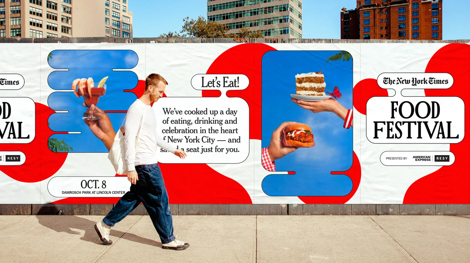 THE NEW YORK TIMES: FOOD FESTIVAL brand identity design by Base Design