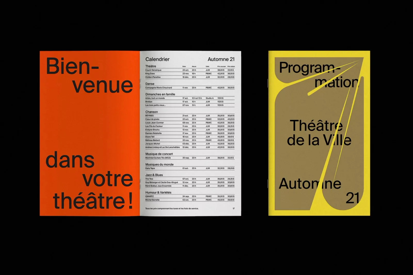 Théâtre de la ville brand identity design by compagnie et cie (2)