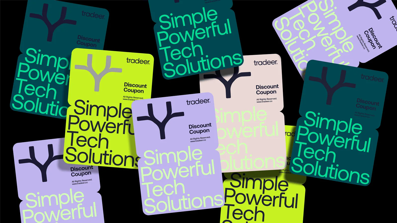 Tradeer brand identity design by Saul Osuna