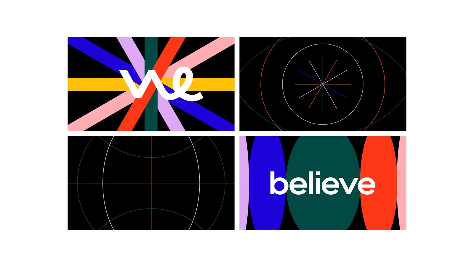We Believe Hub brand identity design by John Dias