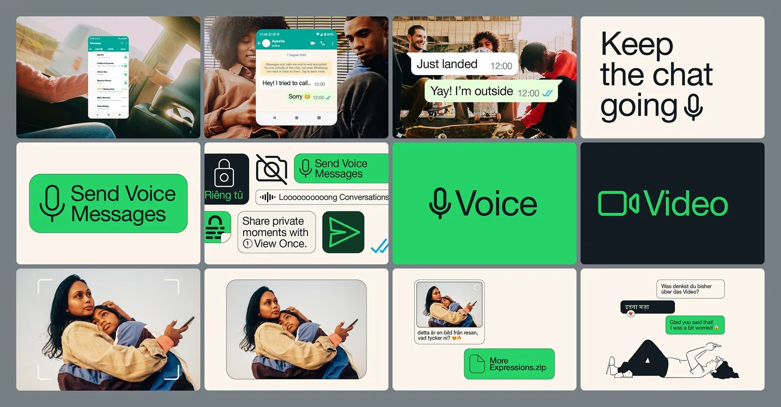 WhatsApp brand identity launch film by Hueso (4)